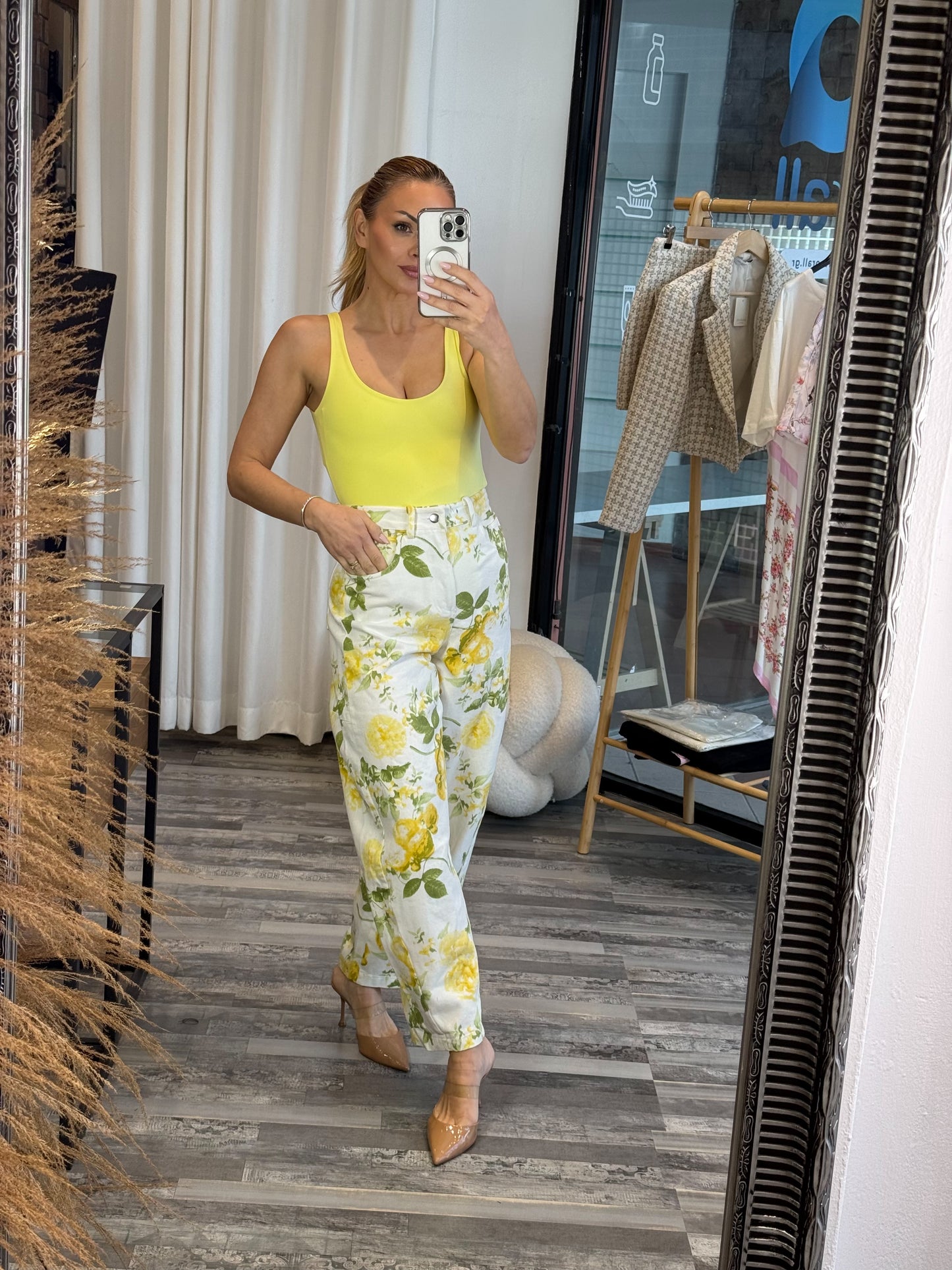 Floral Jean