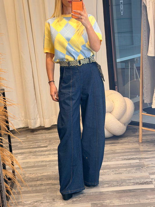 Τζιν με ζώνη ιμάντα