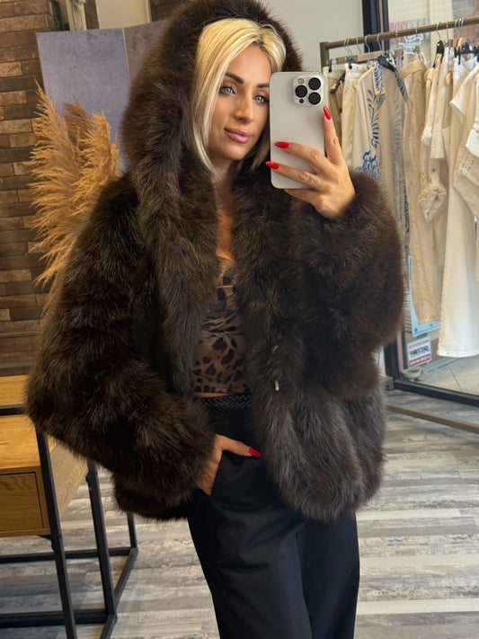 Οικολογική Γούνα με Κουκούλα