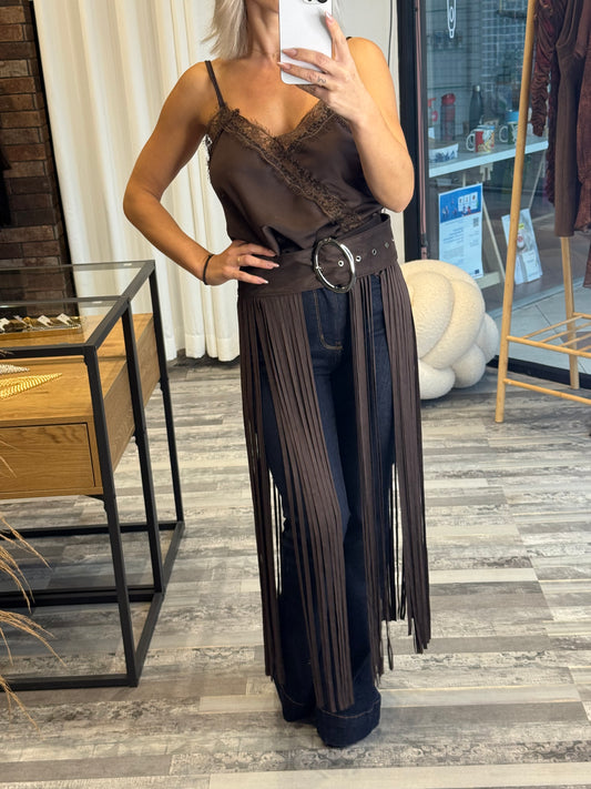 Καστόρινη Ζώνη με Κρόσσια