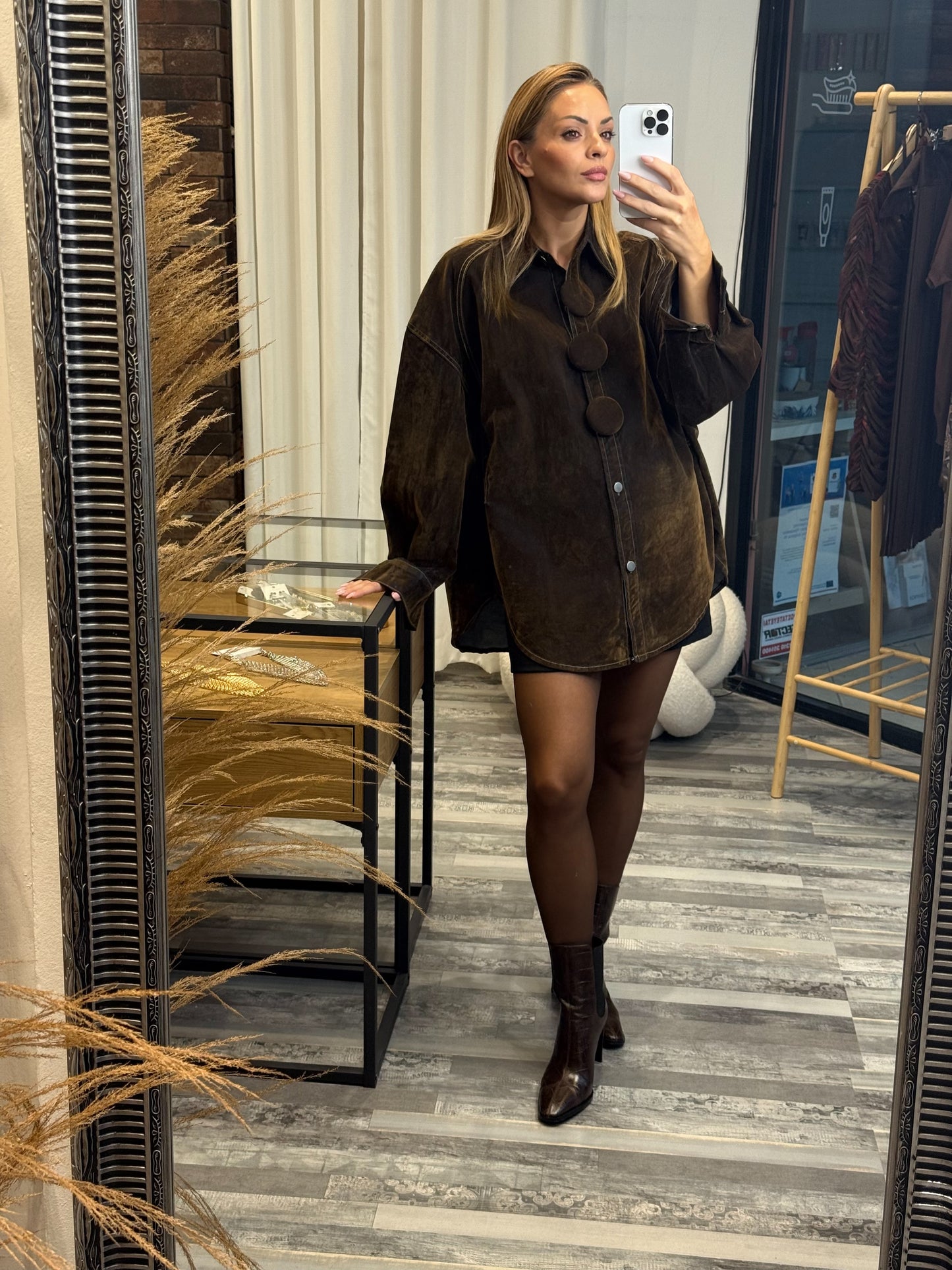 Τζιν Πουκάμισο με Καστόρινη Επένδυση