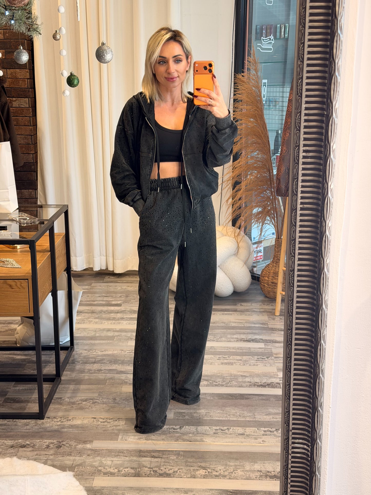 Βαμβακερό Σετ Φόρμας με Πέτρες