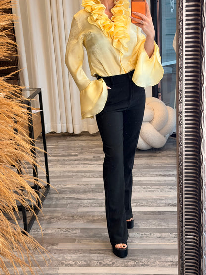 Παντελόνι υφασμάτινο καμπάνα