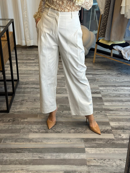 Παντελόνι υφασμάτινο λευκό
