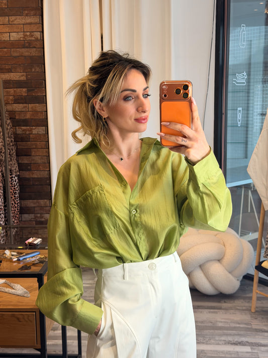 Silk touch πουκάμισο πράσινο