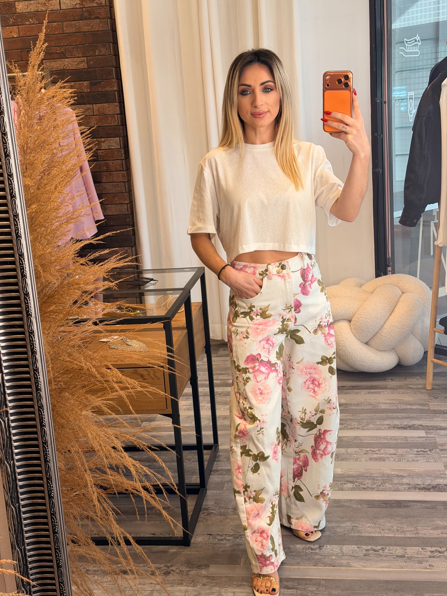 Floral Jean