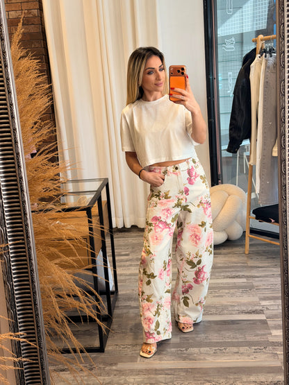 Floral Jean