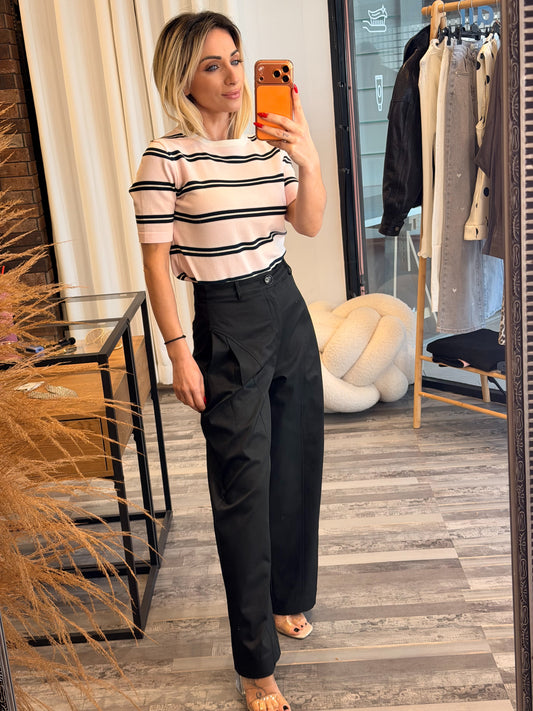 Υφασμάτινο παντελόνι μαύρο