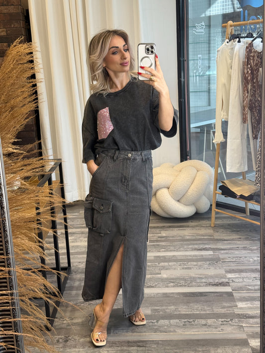 Cargo midi φούστα