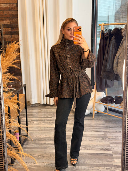 Τζιν τζάκετ animal print