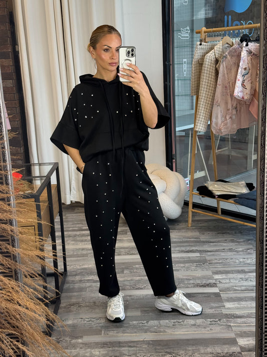 Σετ Φόρμα με κουκούλα και πέτρες