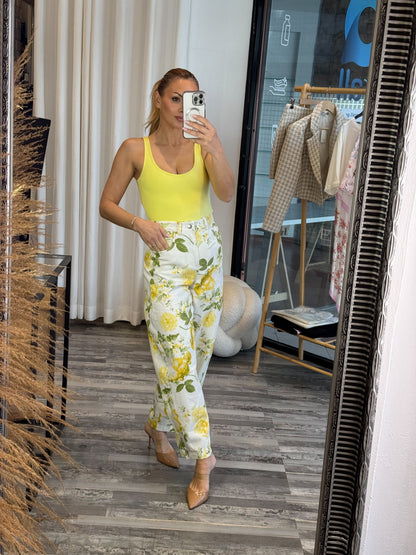 Floral Jean