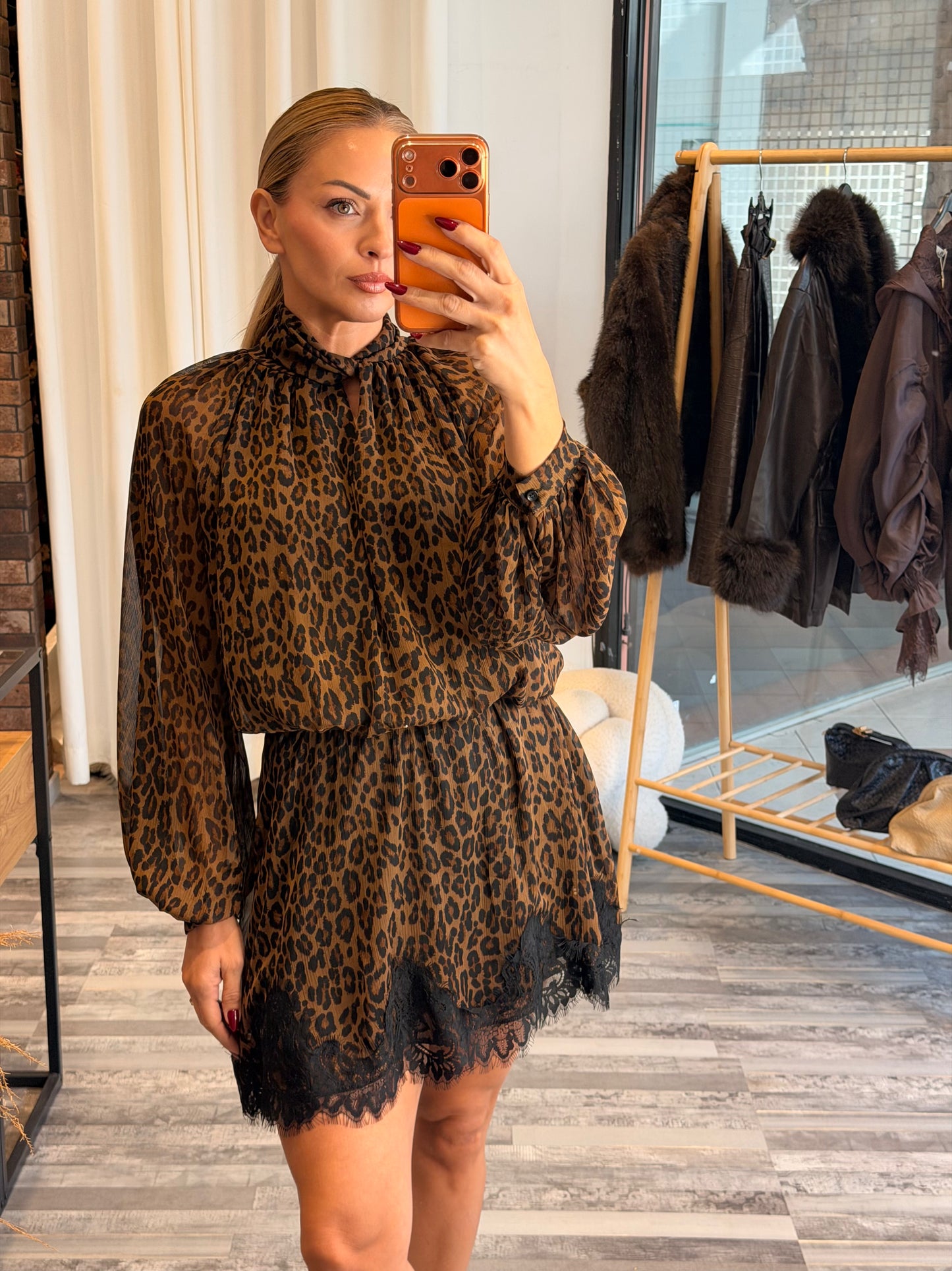 Animal print φόρεμα