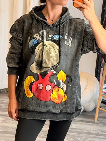 Hoodie με print