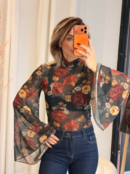 Floral see through