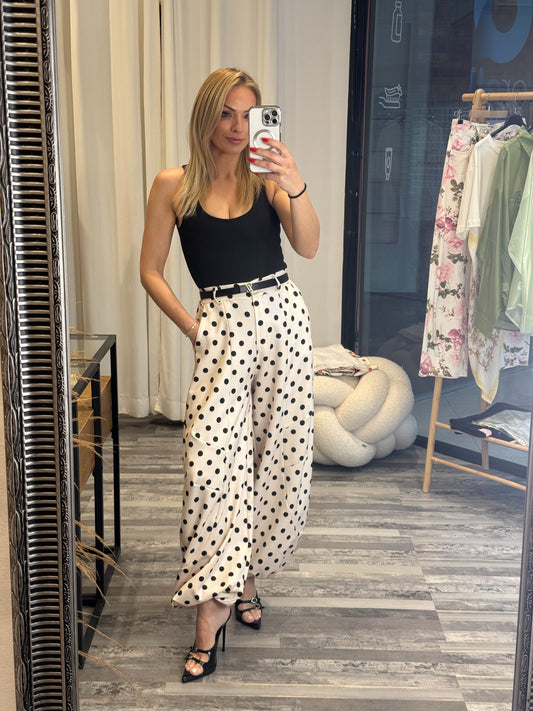 Polka dot παντελόνι