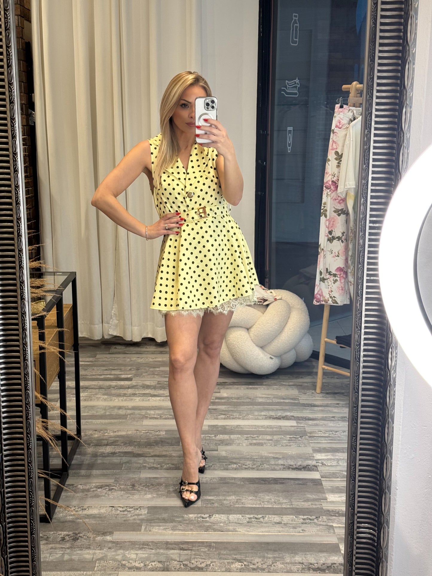 Polka dot φόρεμα