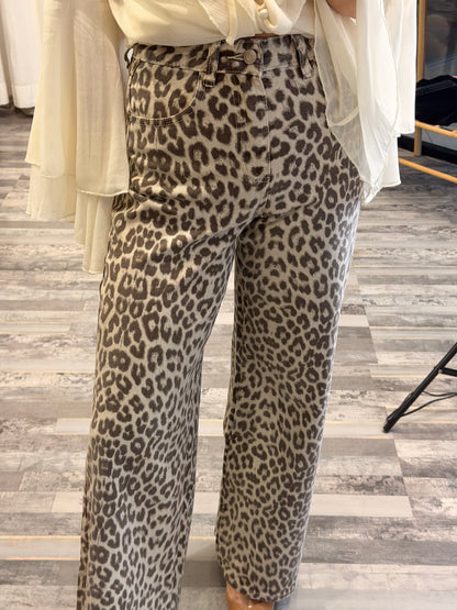 Animal print Jean