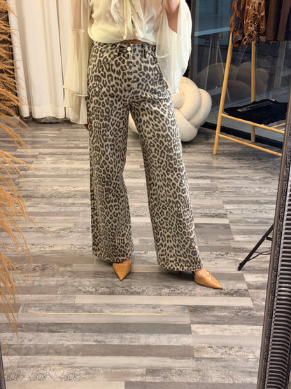 Animal print Jean