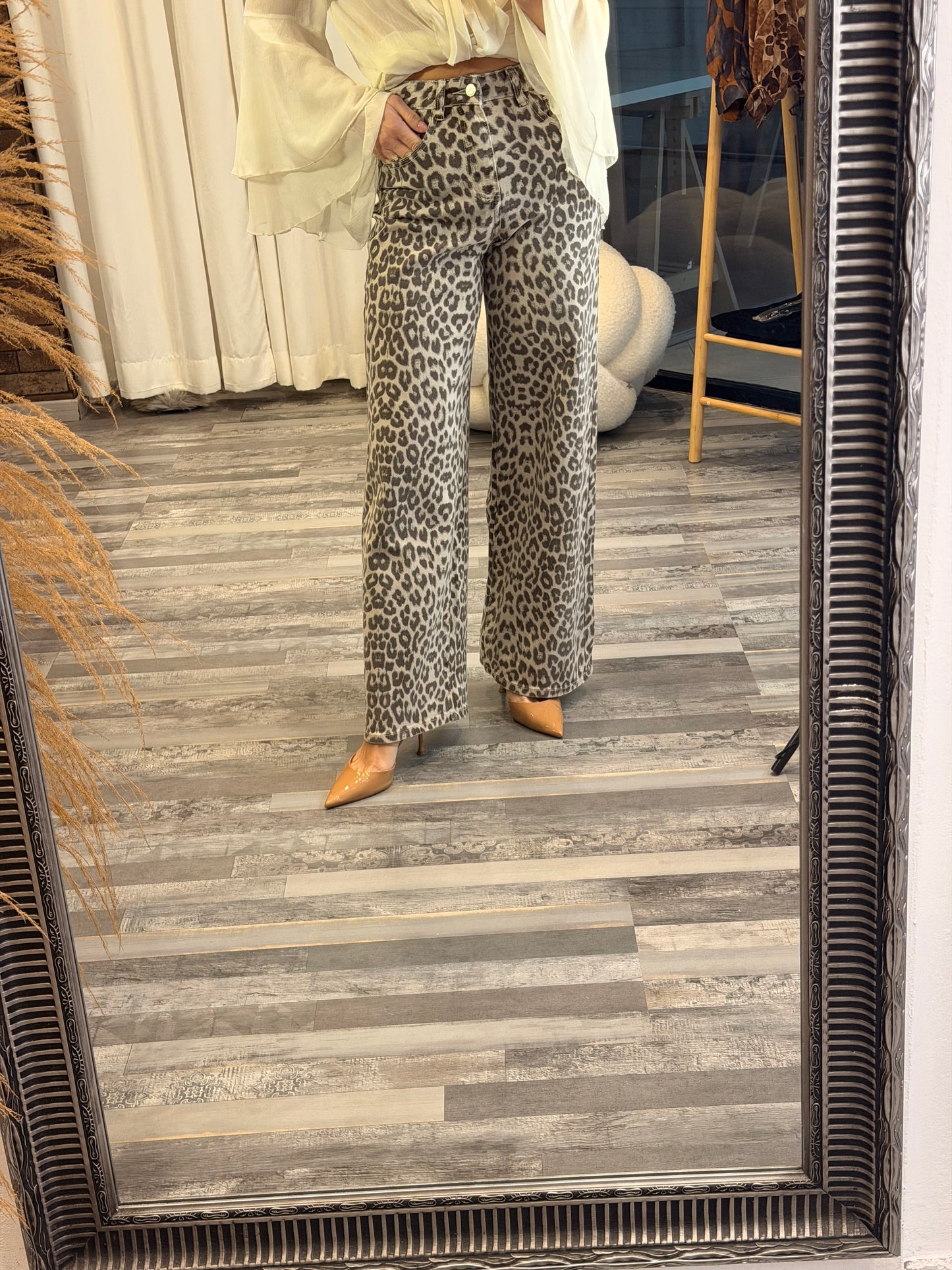 Animal print Jean