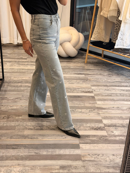 Τζιν γκρι με καρδιές