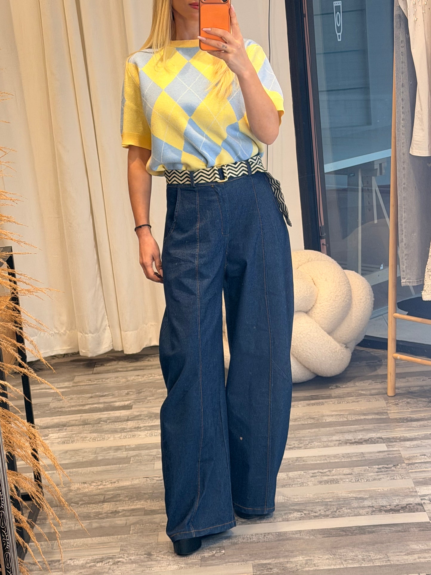 Τζιν με ζώνη ιμάντα