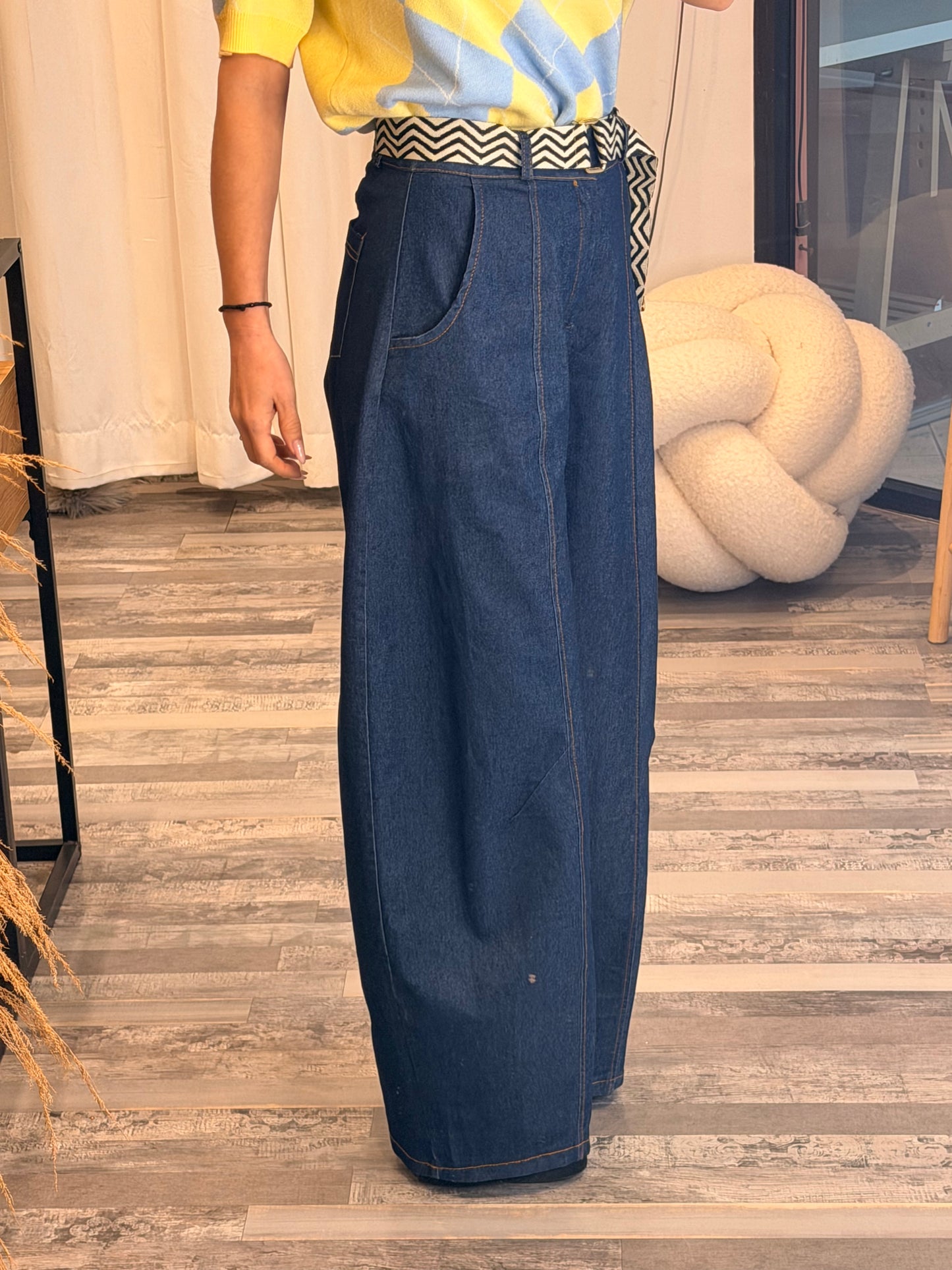 Τζιν με ζώνη ιμάντα