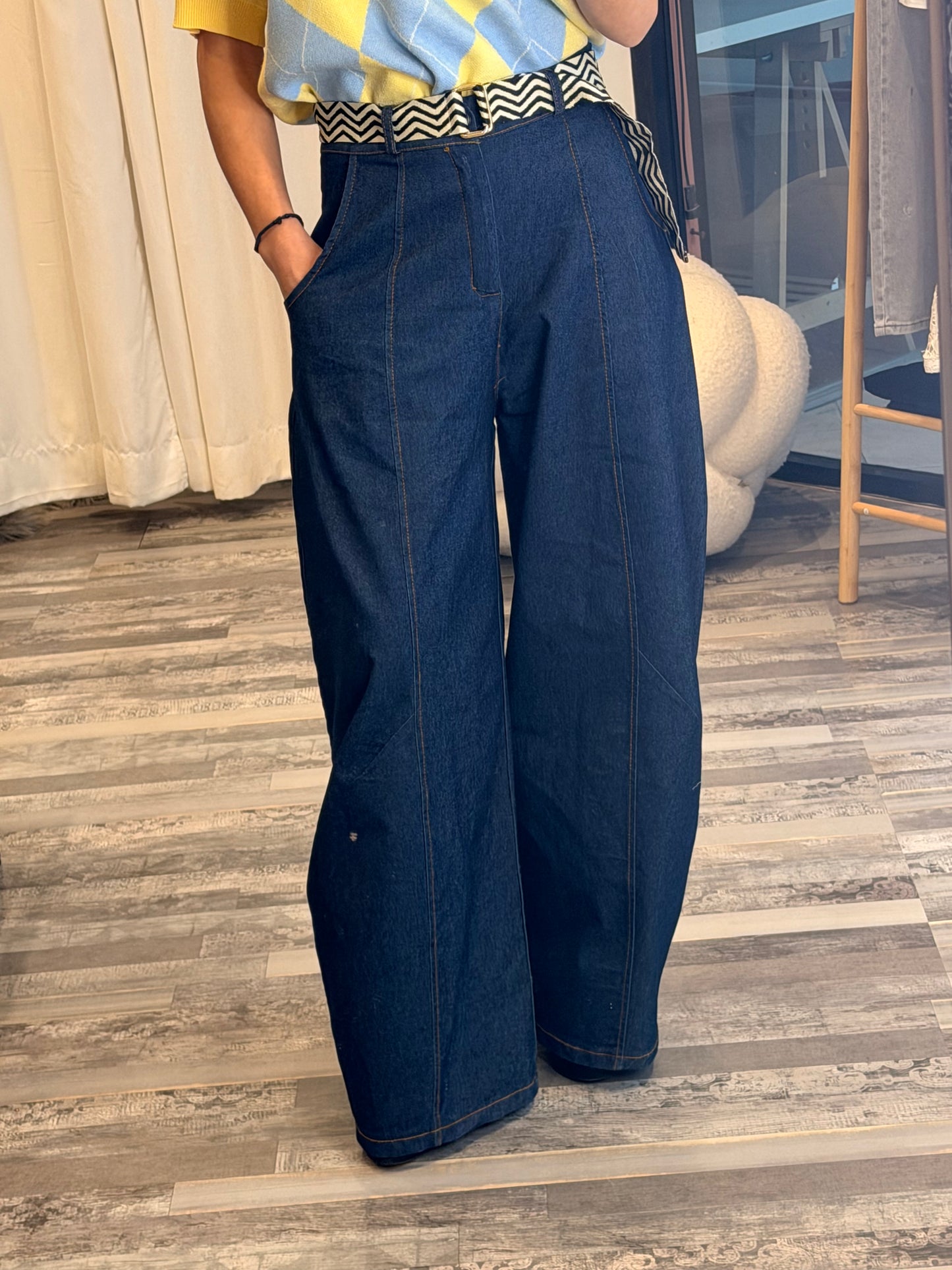 Τζιν με ζώνη ιμάντα