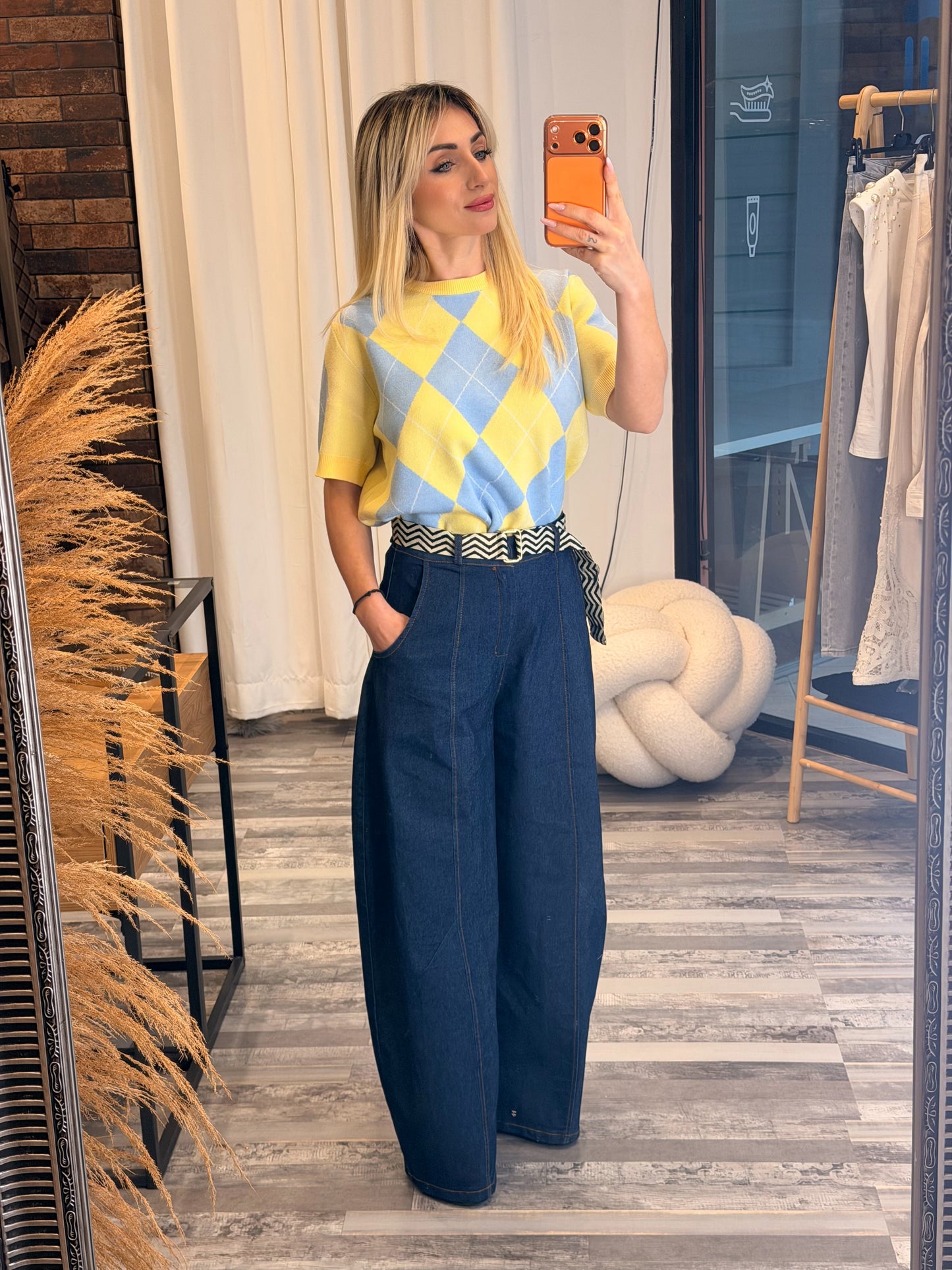 Τζιν με ζώνη ιμάντα