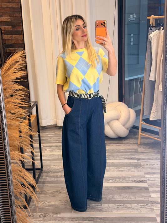 Τζιν με ζώνη ιμάντα