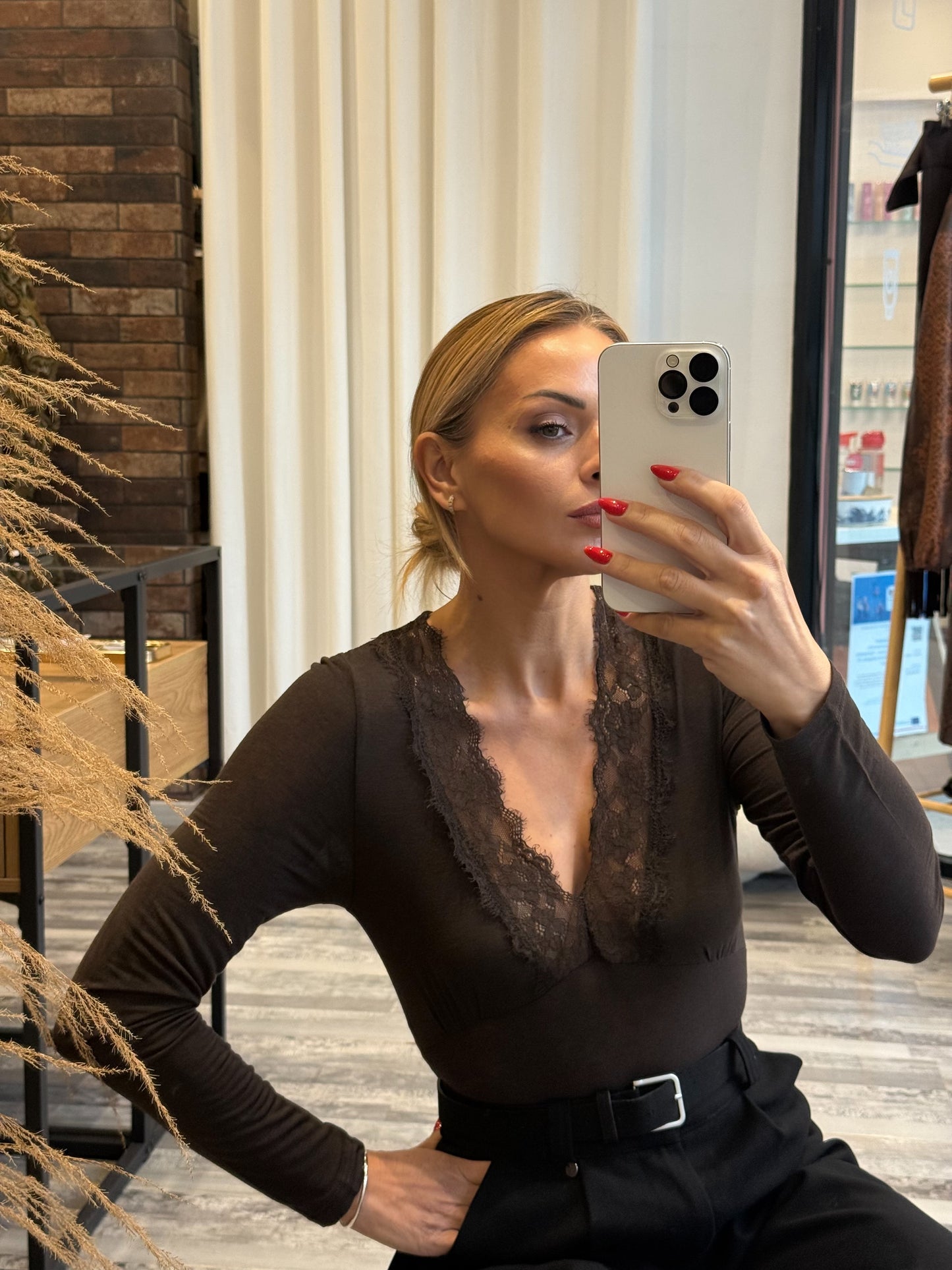 Κορμάκι Κασμίρ με Δαντέλα