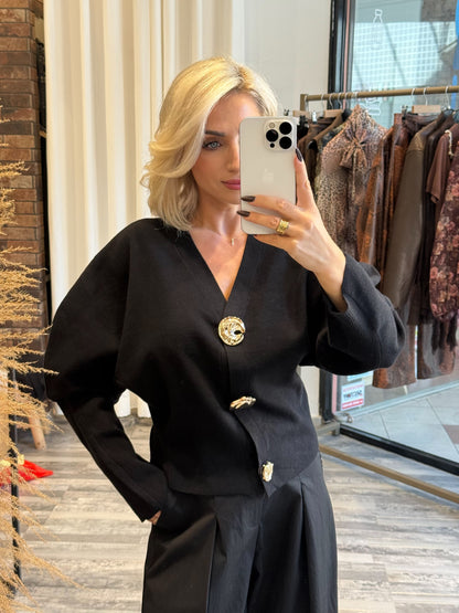 Ζακέτα με Balloon Μανίκια