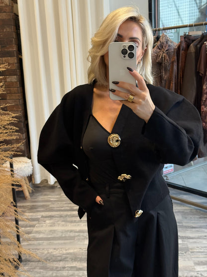 Ζακέτα με Balloon Μανίκια