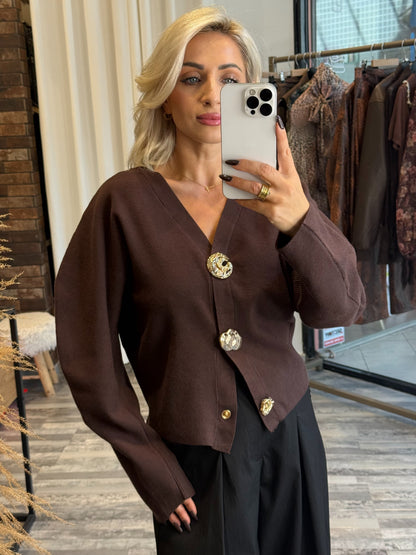 Ζακέτα με Balloon Μανίκια