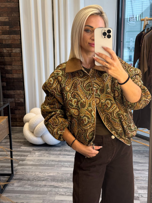 Bomber Jacket με Λαχούρια