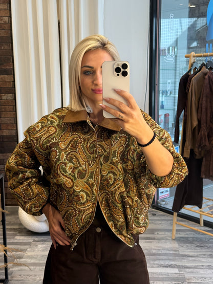 Bomber Jacket με Λαχούρια