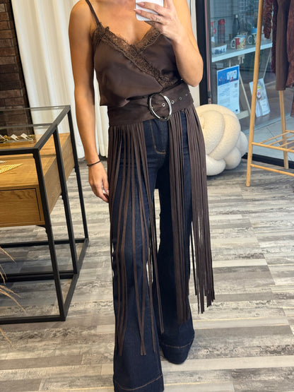 Καστόρινη Ζώνη με Κρόσσια