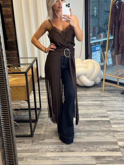 Καστόρινη Ζώνη με Κρόσσια