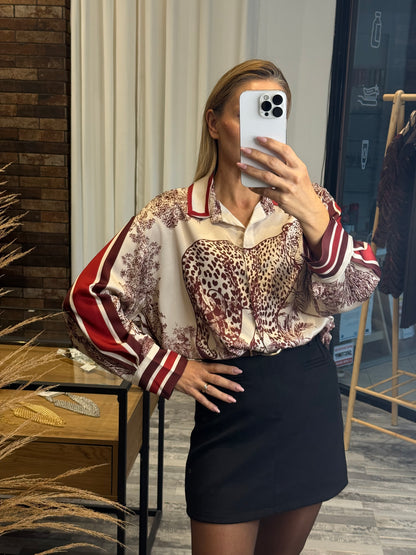 Ασύμμετρο Πουκάμισο με Print