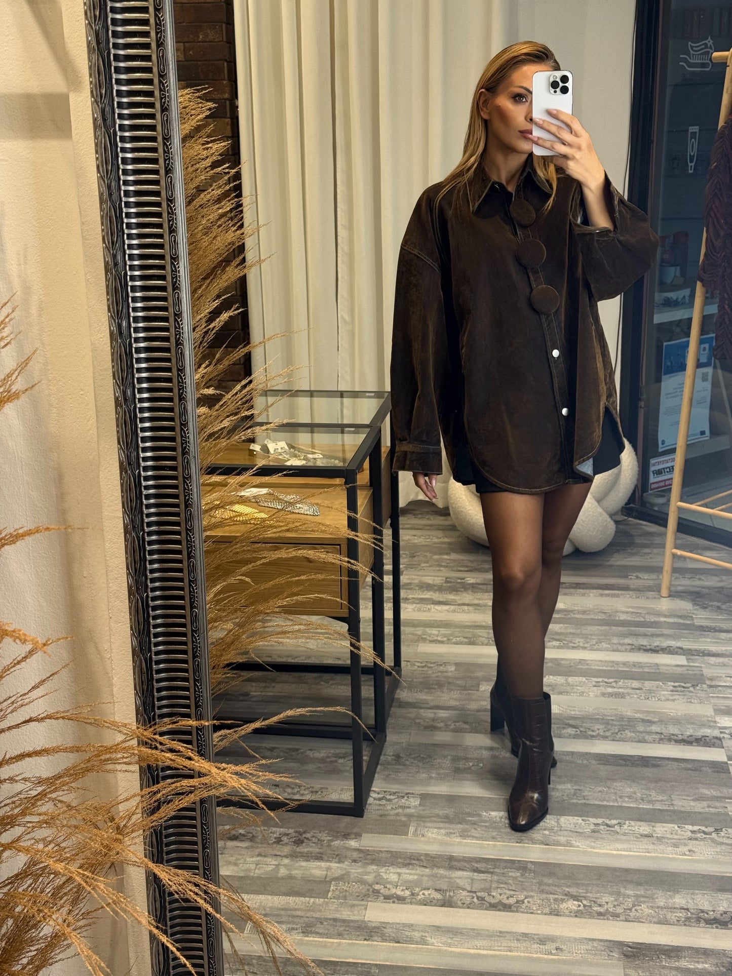 Τζιν Πουκάμισο με Καστόρινη Επένδυση