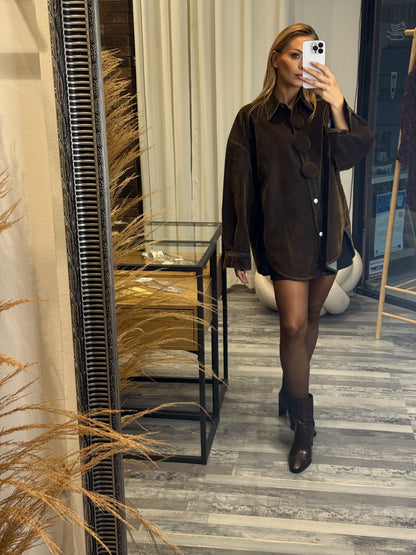 Τζιν Πουκάμισο με Καστόρινη Επένδυση