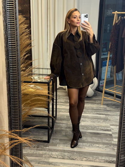 Τζιν Πουκάμισο με Καστόρινη Επένδυση