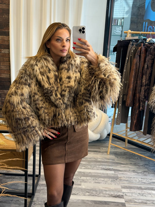 Animal Print Οικολογική Γούνα