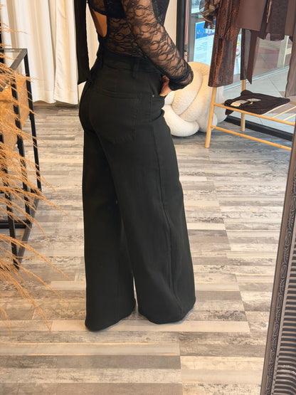 Ψηλόμεσο Μαύρο Ελαστικό Τζιν