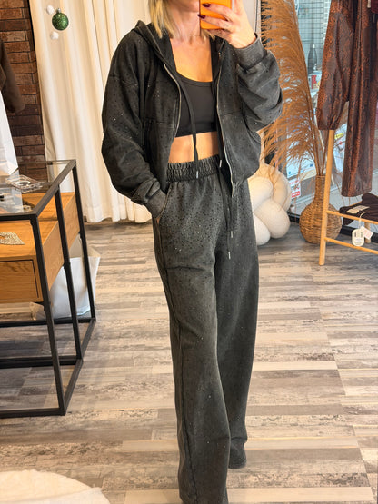 Βαμβακερό Σετ Φόρμας με Πέτρες